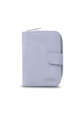 Billetera Para Mujer Texture Twi Con RFID Blocker Morada Totto