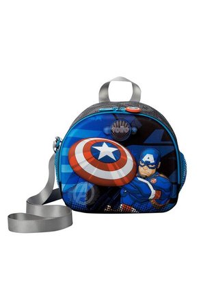 Lonchera Térmica Para Niño Avengers Capitán América Mediana Gris