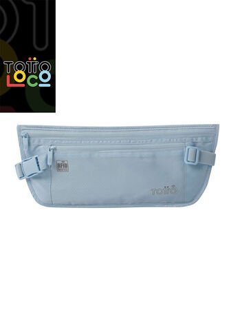 Canguro Invisible De Viaje Security Con RFID Blocker Azul Totto