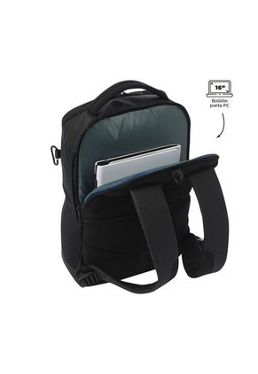 Morral Ejecutivo Porta PC16" Deploy Negro Hombre