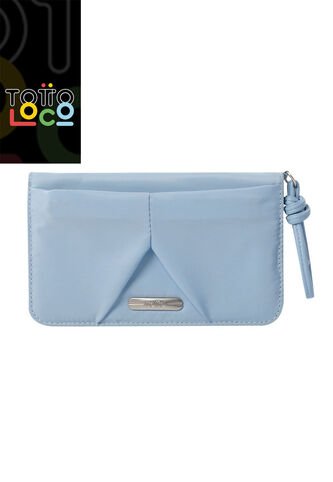 Billetera Talic Con RFID Blocker Azul Totto