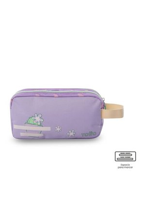 Cartuchera Escolar Grande Para Niña 2 Cuerpos Kacty Morada