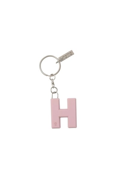 Llavero De Goma Abc Color Rosado