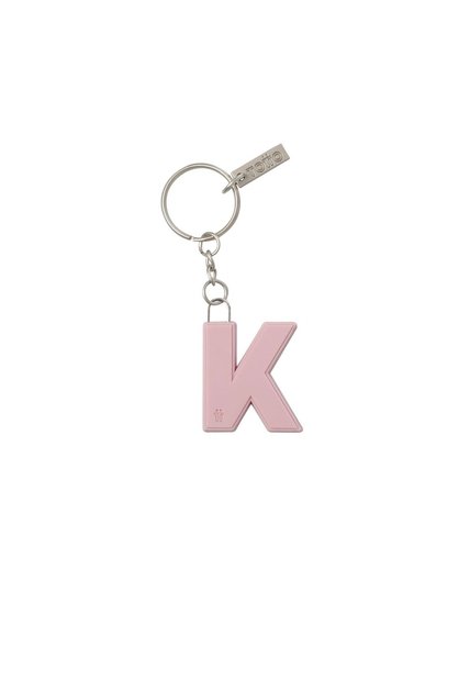 Llavero De Goma Abc Color Rosado