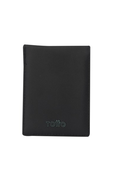 Billetera Dual Pequeña Con RFID Blocker Negra