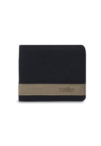 Billetera Hombre Lad Pequeña Con RFID Blocker Azul Totto