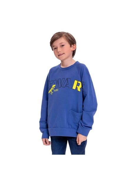 Buzo Cuello Redondo Para Niño Hércules Azul