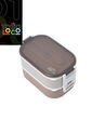 Portacomidas Magu Café/Gris de Totto