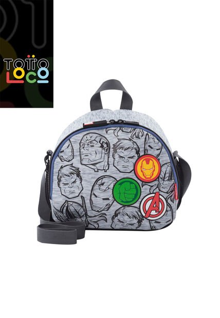 Lonchera Con Aislamiento Térmico Super Avengers Gris