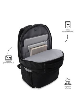 Morral Universitario Porta PC 15.4" Indo Negro Unisex