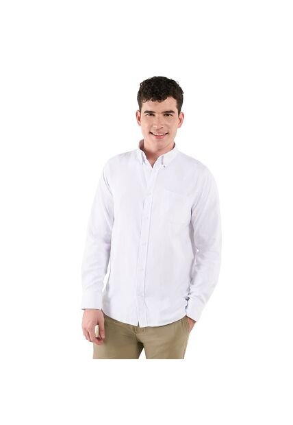 Camisa Para Hombre Ml Porter Solid Blanca
