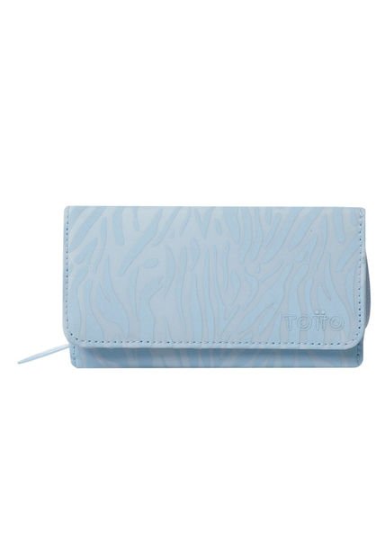 Billetera Texture Var Con RFID Blocker Azul