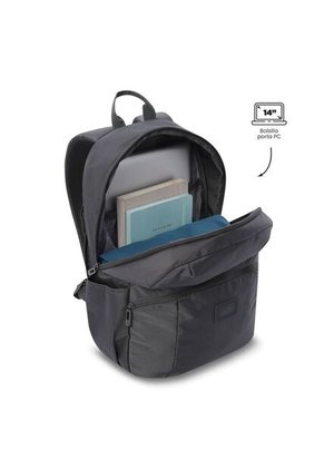 Morral Universitario Porta PC 14" Trik Gris Unisex