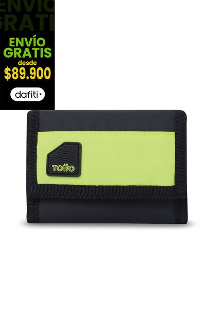 Billetera Para Hombre Contrast Chain Con RFID Blocker Negra