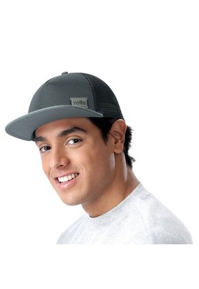 Gorra Plana Canvas Color Gris