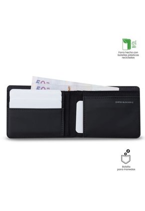 Billetera Para Hombre Vlideri 3.0 Con RFID Blocker Negra