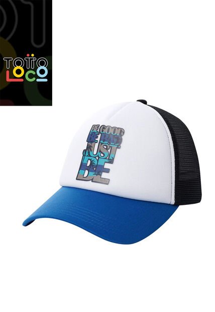 Gorra Camionera Atlasy Color Blanca/Azul