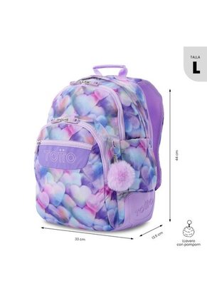 Morral Juvenil Porta PC 14" Rayol Morado