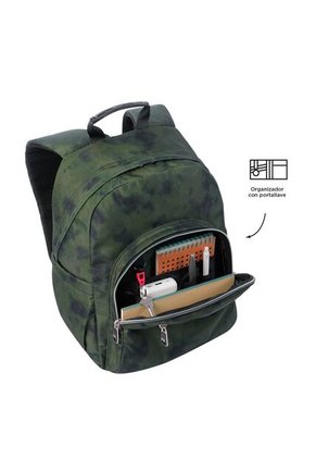 Morral Juvenil Porta PC 13" Gommas Verde