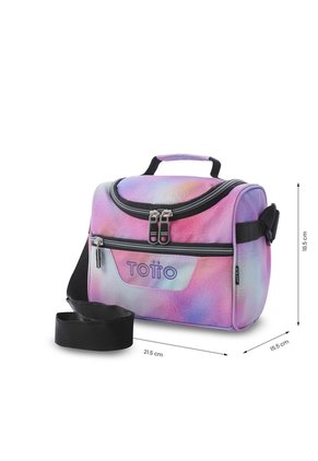 Lonchera Térmica Para Mujer Pizarra Glitter Mediano Rosada