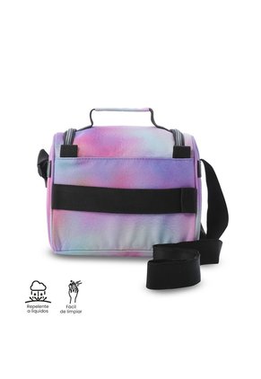 Lonchera Térmica Para Mujer Pizarra Glitter Mediano Rosada
