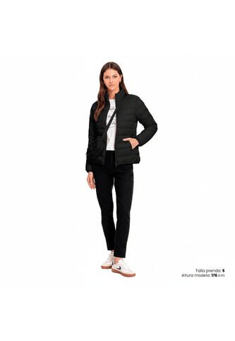 Chaqueta Acolchada Para Mujer Colora Negra Totto
