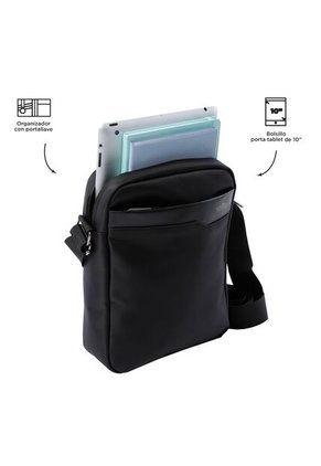 Bolso Para Hombre Kano Crossbody Negro