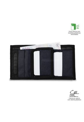Billetera Hombre Riva Mediana Con RFID Blocker Azul