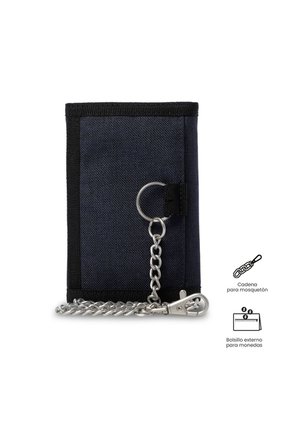Billetera Hombre Riva Mediana Con RFID Blocker Azul