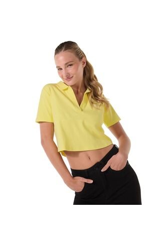 Camisa Polo Saba Para Mujer Amarilla Totto