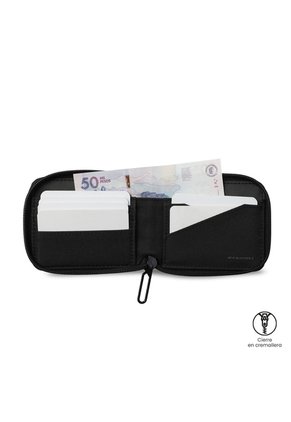 Billetera Hombre Wood Mediana Con RFID Blocker Negra