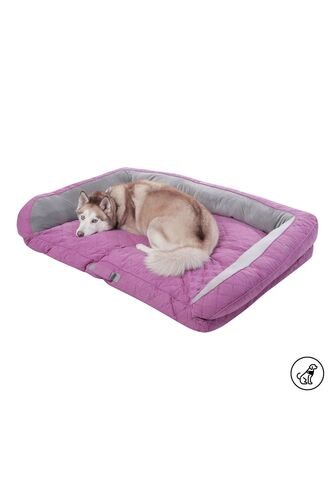 Cama Para Perros Acolchada Alina Morada Con Colchón Extraíble Totto