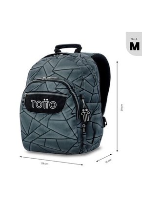 Morral Juvenil Porta PC 13" Gommas Gris