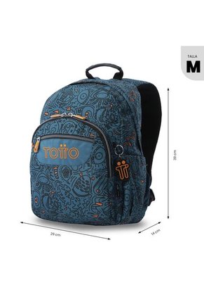 Morral Juvenil Porta PC 13" Gommas Azul