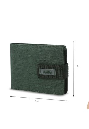 Billetera Hombre Gobi Pequeña Con RFID Blocker Verde