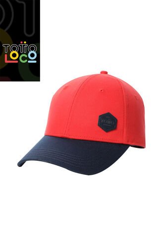 Gorra Beisbolera Melky Con Filtro UV Roja/Azul Totto
