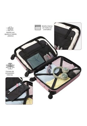 Maleta De Cabina 360 Rocka By Totto De 10 Kilos Rosada