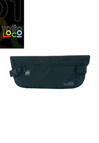 Canguro Invisible De Viaje Security Con RFID Blocker Azul Totto