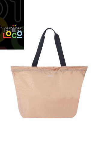 Bolso Plegable Shopping Ramel Liviana Durazno Totto