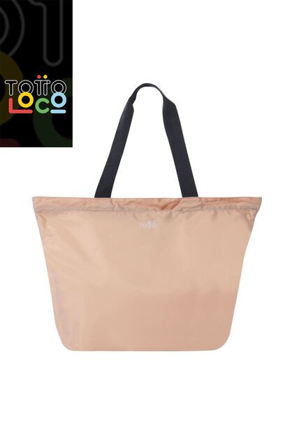 Bolso Plegable Shopping Ramel Liviana Durazno