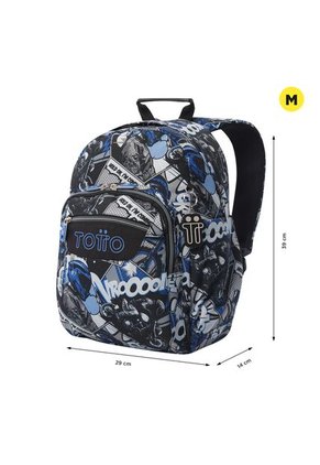Morral Juvenil Porta PC 13" Gommas Gris