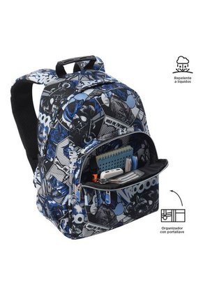 Morral Juvenil Porta PC 13" Gommas Gris