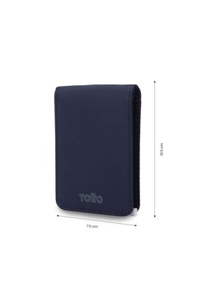 Billetera Hombre Wood Pequeña Con RFID Blocker Azul