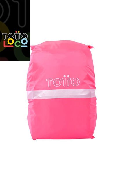 Forro Impermeable Rain Cover Plegable Para Maleta Rosado
