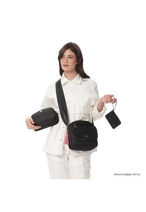 Kit De Regalo Corneana Bolso Para Mujer + Multiuso + Monedero Negro