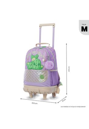 Maleta Para Niña Con Ruedas Kacty Mediano Morado