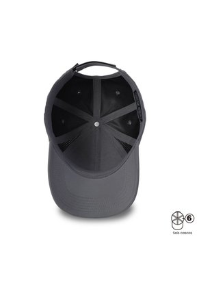 Gorra Beisbolera Splity Con Filtro UV Color Gris