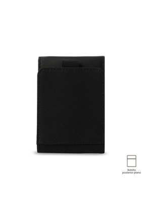 Billetera Hombre Wood 2 Grande Con RFID Blocker Negra