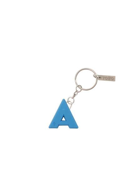 Llavero De Goma Abc Color Azul