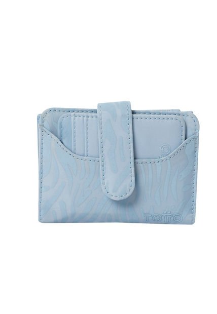 Billetera Texture Dull Con RFID Blocker Azul